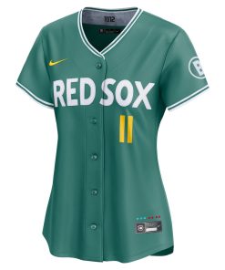 Alternative view of Rafael Devers Boston Red Sox Nike Women's 2025 City Connect Limited Jersey - Green