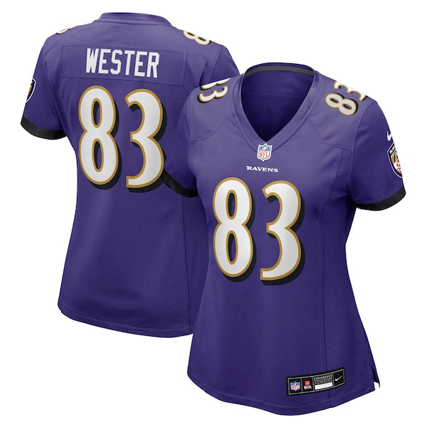 LaJohntay Wester Baltimore Ravens Nike Women's Team Game Jersey - Purple