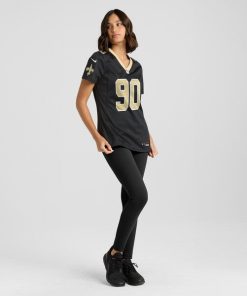 Bryan Bresee New Orleans Saints Nike Women's  Game Jersey -  Black