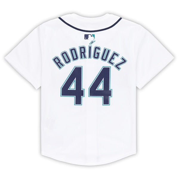 Julio Rodr¨ªguez Seattle Mariners Nike Preschool Home Game Jersey - White - Image 3