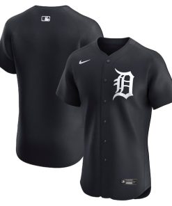 Alternative view of Detroit Tigers Nike Alternate Elite Jersey - Navy