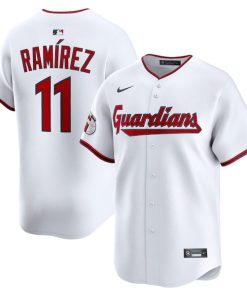 Jose Ramirez Cleveland Guardians Nike Home Limited Jersey - White/Red