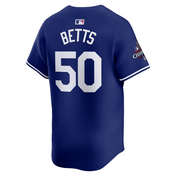 Mookie Betts Los Angeles Dodgers Nike 2025 World Series Champions Limited Player Jersey - Royal - Image 3