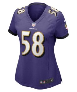 Alternative view of Michael Pierce Baltimore Ravens Nike Women's Game Jersey - Purple
