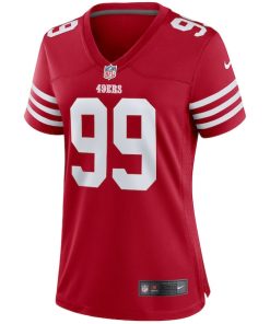 Alternative view of Javon Kinlaw San Francisco 49ers Nike Women's Player Jersey - Scarlet