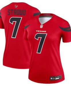 Alternative view of C.J. Stroud Houston Texans Nike Women's Alternate Legend Player Performance Top -  Red/Navy