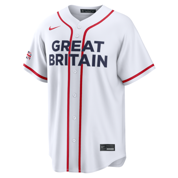 Jazz Chisholm Jr. Great Britain Baseball Nike 2026 World Baseball Classic Home Stadium Jersey - White - Image 2