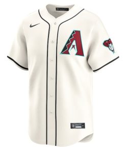Alternative view of Arizona Diamondbacks Nike Home Limited Jersey - White