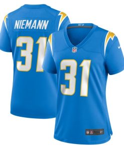 Nick Niemann Los Angeles Chargers Nike Women's Game Player Jersey - Powder Blue