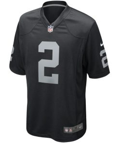 Alternative view of Daniel Carlson Las Vegas Raiders Nike Game Player Jersey - Black
