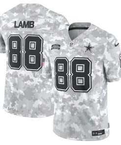 CeeDee Lamb Dallas Cowboys Nike 2024 Salute to Service Limited Jersey - Arctic Camo