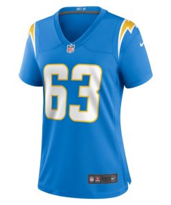 Alternative view of Corey Linsley Los Angeles Chargers Nike Women's Game Player Jersey - Powder Blue