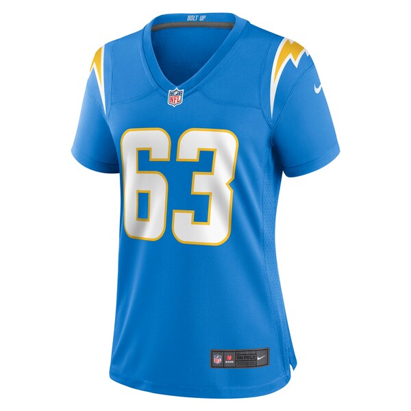 Corey Linsley Los Angeles Chargers Nike Women's Game Player Jersey - Powder Blue - Image 2