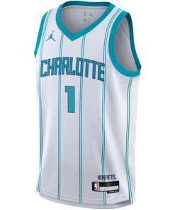 Alternative view of LaMelo Ball Charlotte Hornets Nike Youth Swingman Jersey - Association Edition - White