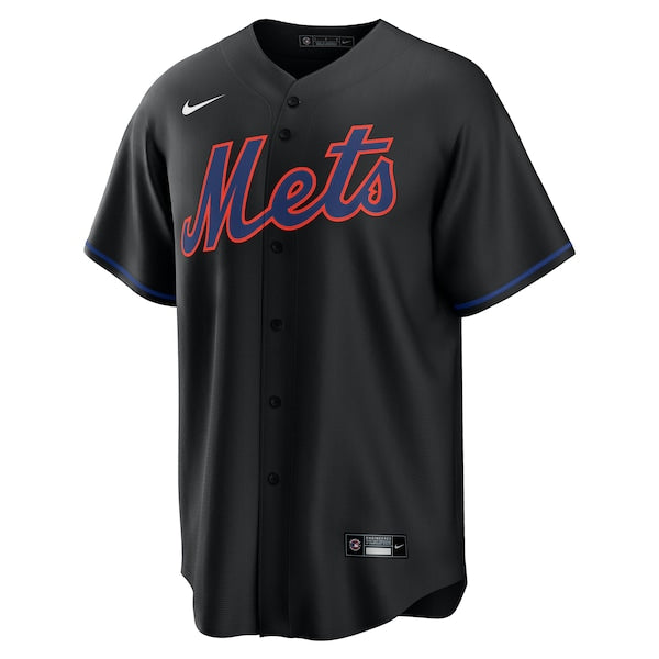 Francisco Alvarez New York Mets Nike Alternate Replica Jersey - Black - Image 3