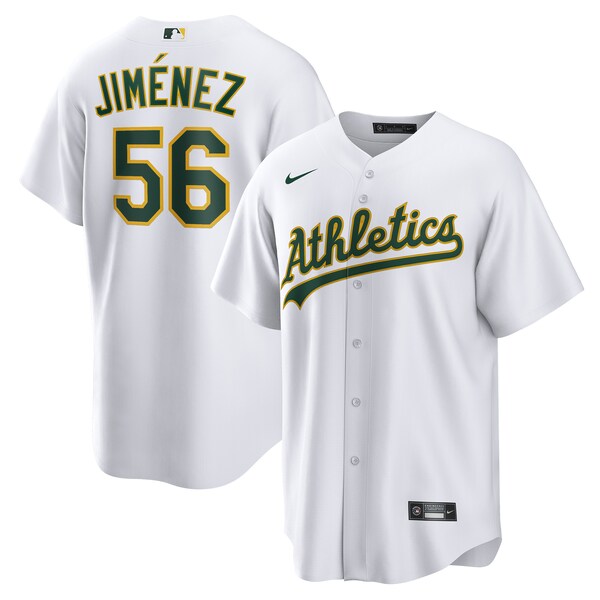 Dany Jim¨¦nez Oakland Athletics Nike Home Replica Player Jersey - White