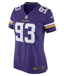 Alternative view of Jonathan Bullard Minnesota Vikings Nike Women's Game Player Jersey - Purple