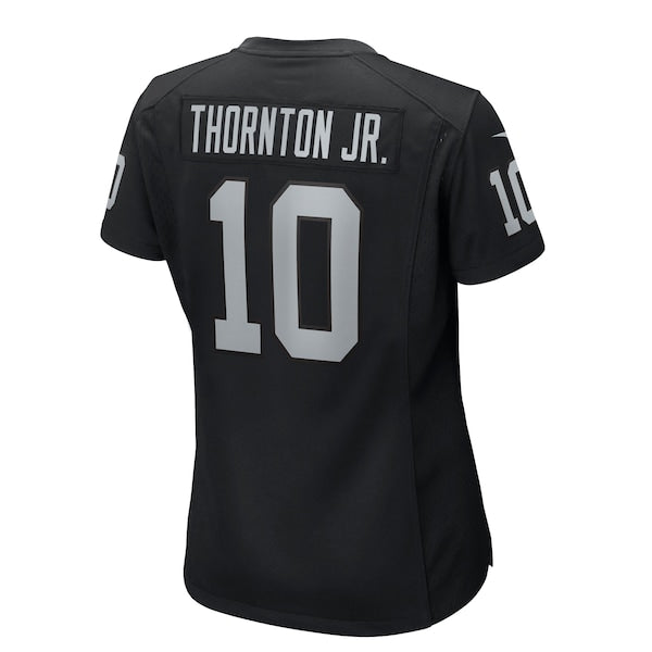 Dont'e Thornton Jr. Las Vegas Raiders Nike Women's Team Game Jersey - Black - Image 3