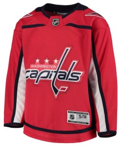 Alternative view of Washington Capitals Youth Home Premier Team Jersey - Red