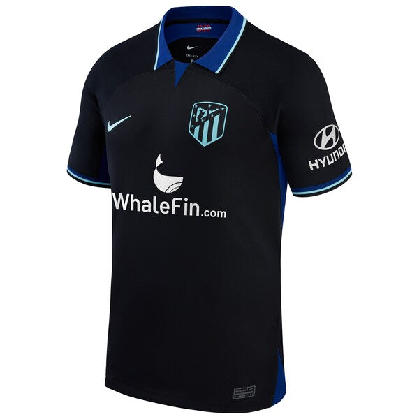 Jo?o F¨¦lix Atletico de Madrid Nike 2022/23 Away Breathe Stadium Replica Player Jersey - Black - Image 2