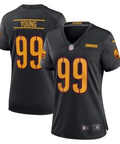 Chase Young Washington Commanders Nike Women's Player Jersey - Black/Burgundy/White