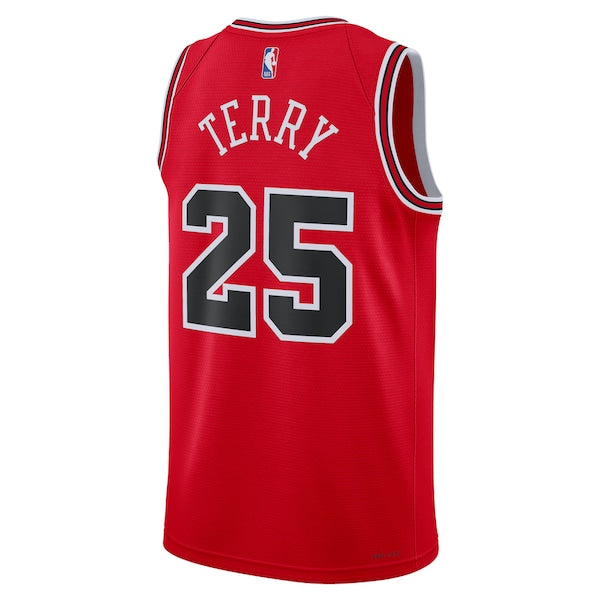 Dalen Terry Chicago Bulls Nike Unisex 2022 NBA Draft First Round Pick Swingman Jersey - Icon Edition - Red - Image 3