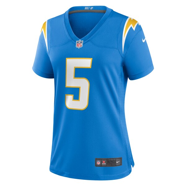 Joshua Palmer Los Angeles Chargers Nike Women's Game Player Jersey - Powder Blue - Image 2