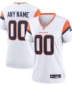 Denver Broncos Nike Women's Custom Game Jersey  - White