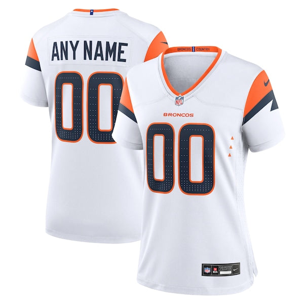 Denver Broncos Nike Women's Custom Game Jersey - White