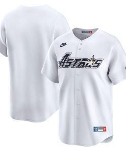 Houston Astros Nike Throwback Cooperstown Collection Limited Jersey - White/Cream