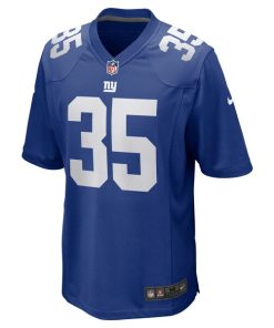 Alternative view of Leonard Johnson New York Giants Nike Game Player Jersey - Royal