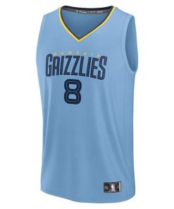 Alternative view of Jaren Jackson Jr. Memphis Grizzlies  Youth Fast Break Replica Jersey - Light Blue - Statement Edition
