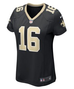Alternative view of Jake Luton New Orleans Saints Nike Women's Game Player Jersey - Black