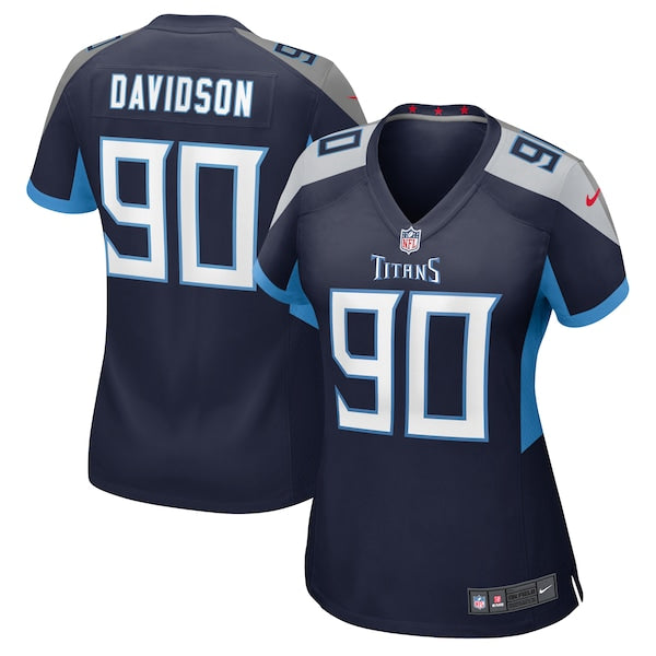 Marlon Davidson Tennessee Titans Nike Women's Game Jersey - Navy