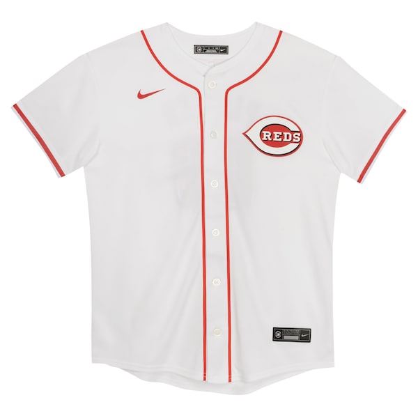 Elly De La Cruz Cincinnati Reds Nike Preschool Home Game Jersey - White - Image 2