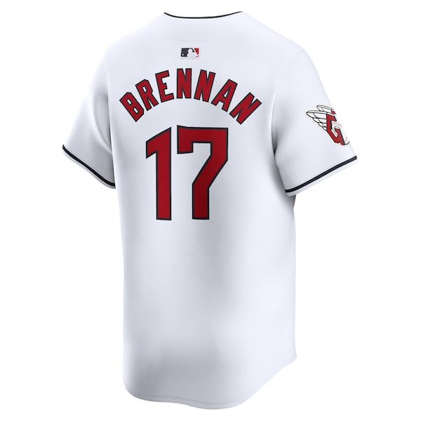 Will Brennan Cleveland Guardians Nike Home Limited Player Jersey - White - Image 3