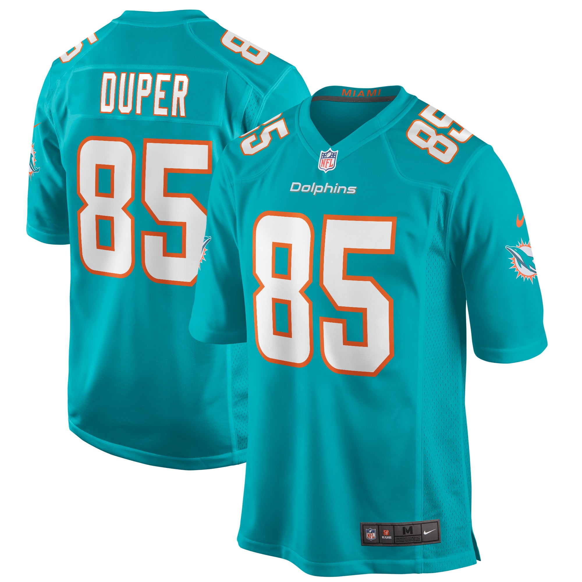 Mark Duper Miami Dolphins Nike Retired Player Jersey - White/Aqua - Image 5