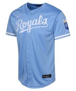 Alternative view of Kansas City Royals Nike Youth Alternate Limited Jersey - Light Blue