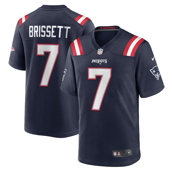 Jacoby Brissett New England Patriots Nike Game Jersey - Navy