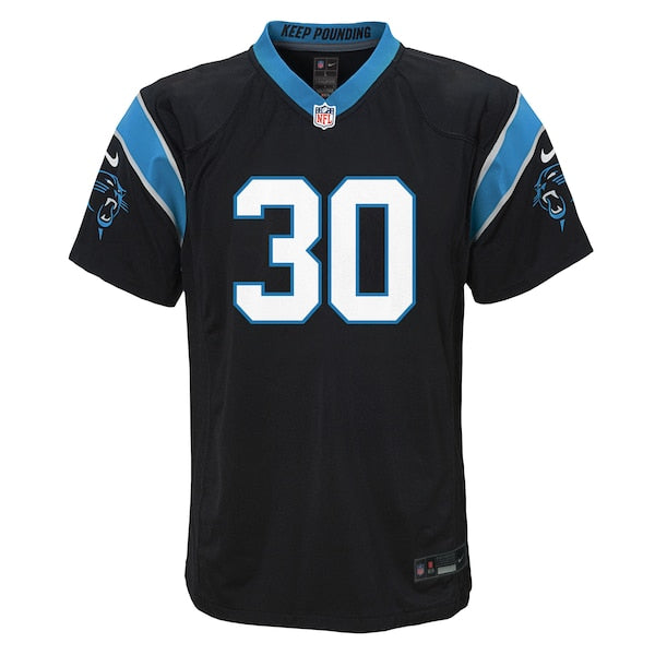 Chuba Hubbard Carolina Panthers Nike Youth Team Game Jersey - Black - Image 3