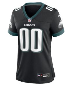 Alternative view of Philadelphia Eagles Nike Women's Alternate Custom Game Jersey - Black