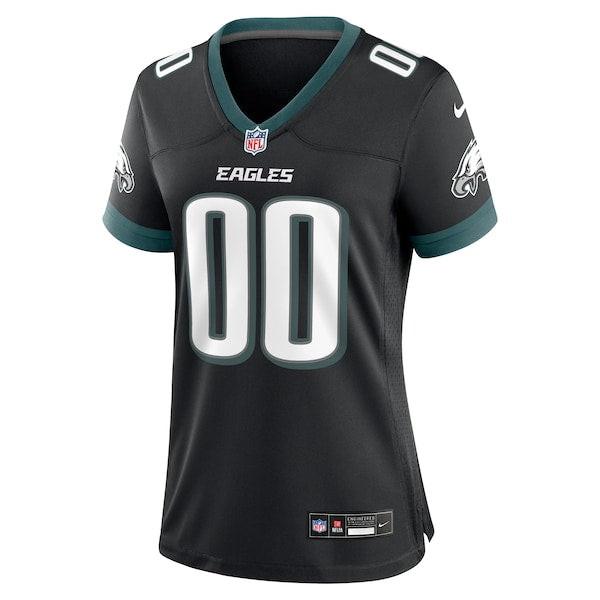 Philadelphia Eagles Nike Women's Alternate Custom Game Jersey - Black - Image 2