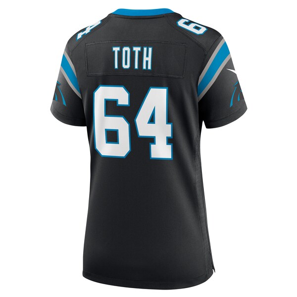 Brett Toth Carolina Panthers Nike Women's Game Jersey - Black - Image 3