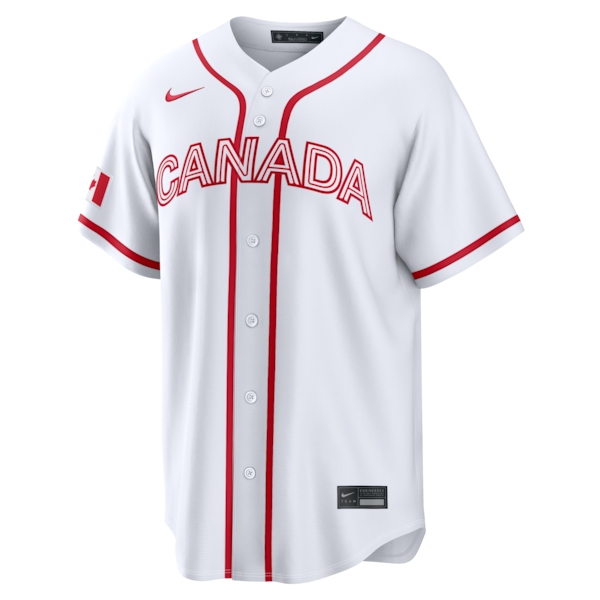 Cal Quantrill Canada Baseball Nike 2026 World Baseball Classic Home Stadium Jersey - White - Image 2