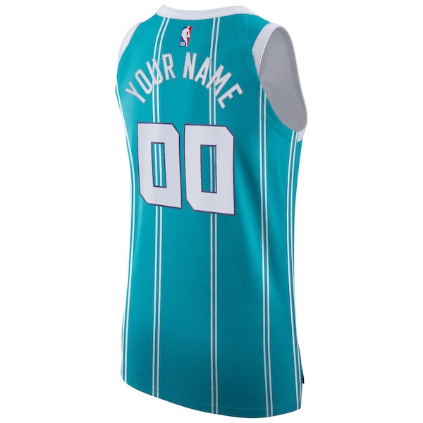 Charlotte Hornets Jordan Brand 2020/21 Authentic Custom Jersey Teal - Icon Edition - Image 3