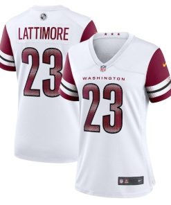 Alternative view of Marshon Lattimore Washington Commanders Nike Women's  Game Jersey -  White/Burgundy