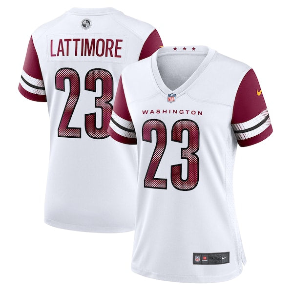 Marshon Lattimore Washington Commanders Nike Women's Game Jersey - White/Burgundy - Image 2