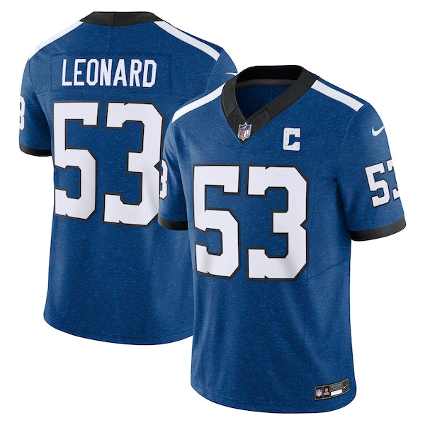 Shaquille Leonard Indianapolis Colts Nike Vapor F.U.S.E. Limited Jersey - Blue/Royal/White - Image 2