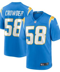 Tae Crowder Los Angeles Chargers Nike Team Game Jersey - Powder Blue