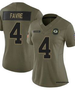 Brett Favre Green Bay Packers Nike Women's 2025 Salute To Service Limited Jersey - Brown
